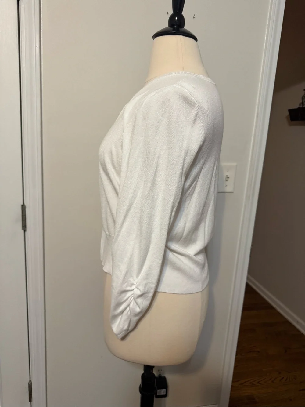 Cato White Knit Button Cardigan - Picture 5 of 6